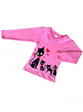 Блуза для девочки (розовая)  / 0-2051-2