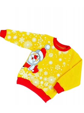 Джемпер "Санта клаус" (жёлтый) / 0001-1833-1