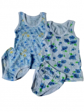 ТРУСЫ+МАЙКА  ДЕВОЧКА (жатка)  / 001-002-1 Б