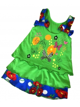 Сарафан(салатовый) / 01-1221