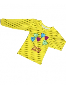 Блузка "Веселые шарики"(жёлтая) / 00-1594-1