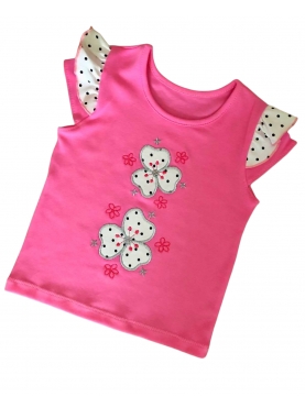 Блуза для девочки (розовая) / 0-1305-4