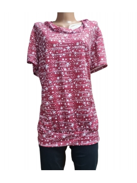 Блуза"шалька" (бордо) / 00001-1857-Б